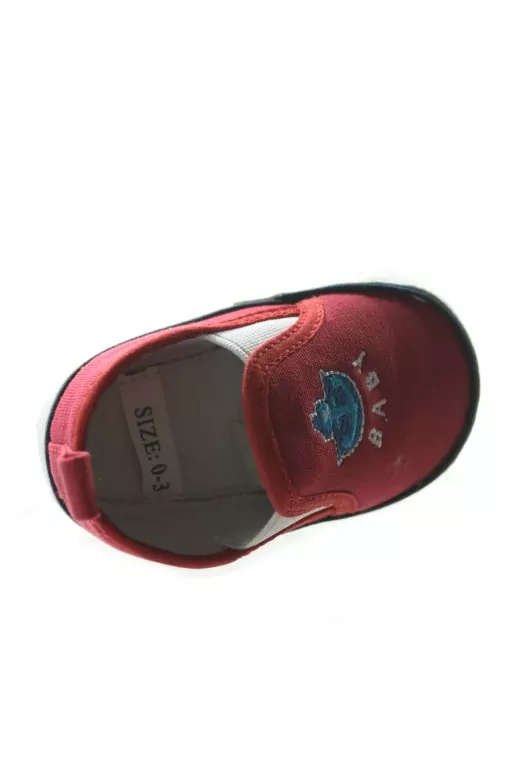 capačky ,kojenecké papučky, tenisky NÁMORNÍCKE ČERVENÉ converse