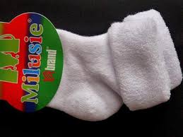 Šedé ponožky teplé -froté materiál 0-1,5R