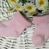 Ružové ponožky teplé -froté materiál 0-2roky