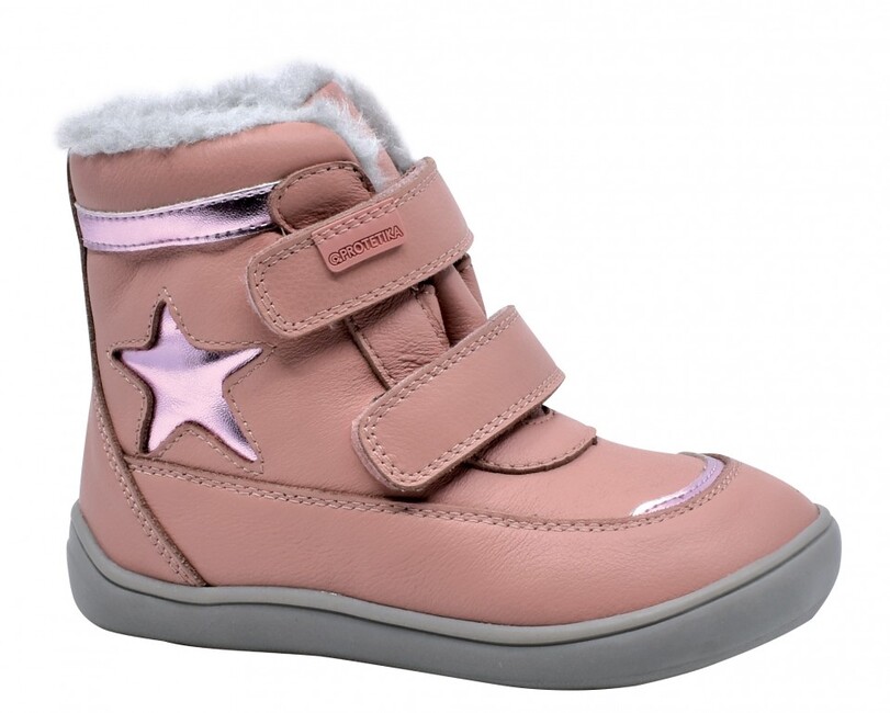 PROTETIKA LINET ROSA zimné dievčenské BAREFOOT čižmy č.23