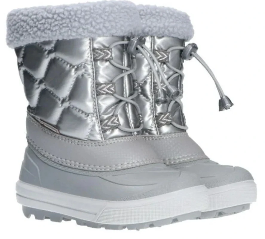 DETSKÉ SNEHULE DEMAR FURRY 2 NE LIGHT SILVER SILVER STRIEBORNÉ č.20/21, 22/23, 24/25, 26/27