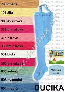 Pančuchy Ducika Tatrasvit 100% bavlna s pružnými trakmič.50,60,70,80,90