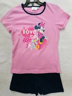 Letné dievčenské pyžamo MYŠKA MINNIE,č.104,110,116,122,128 DISNEY