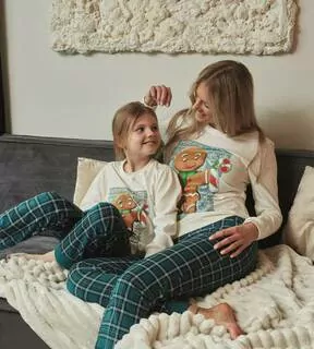 Vianočné pyžamo dámske, CORNETTE COOKIE L, XL PERNÍČEK