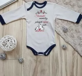Podbradník FOLKLÓR- Slovenské mamičky pekných synov máte, šedý základ