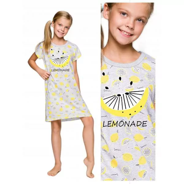 Nočná košeľa LEMON- citróniky,č.128,146