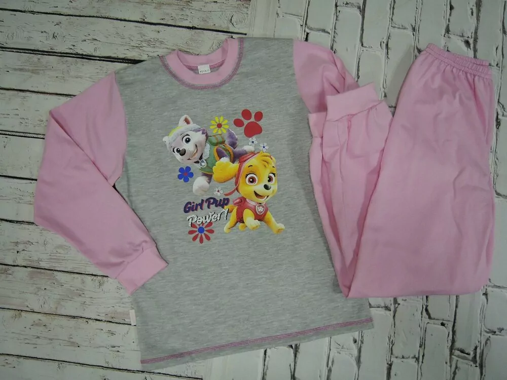 Pyžamo Paw Patrol- šedo- ružové č. 98,104,110,116,122,128,134,140,146 TINKO