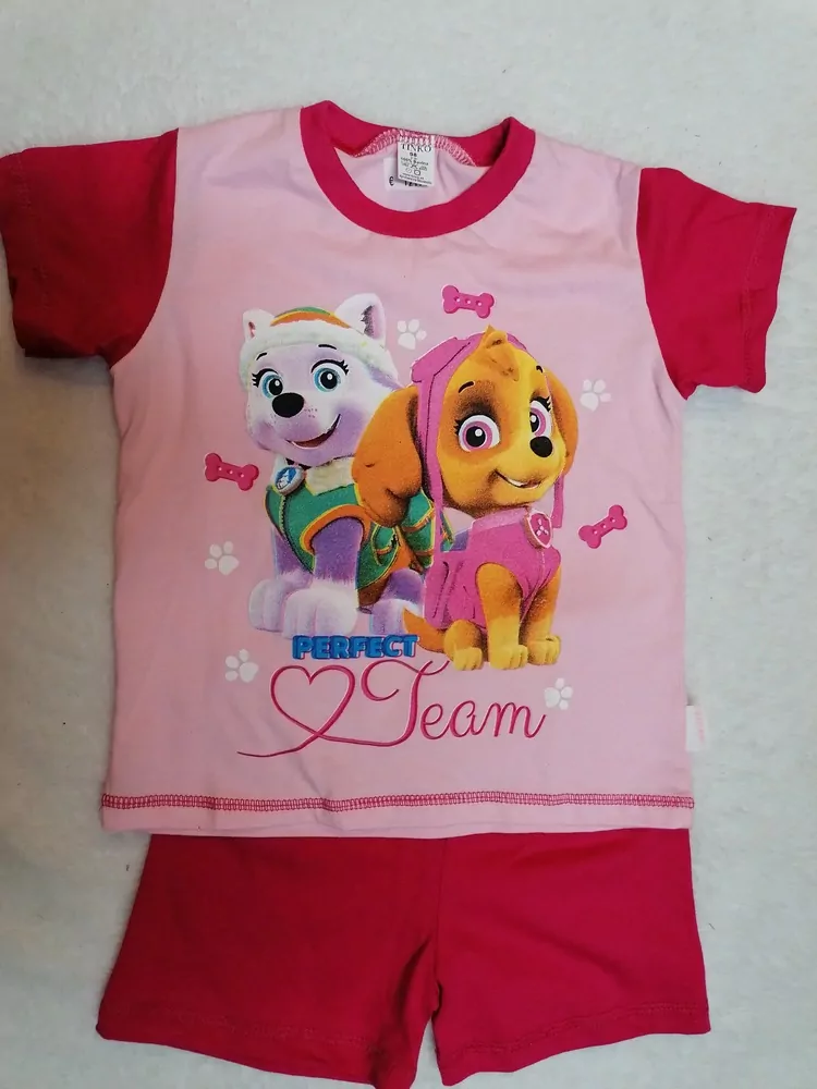 Letné pyžamo PAW PATROL, ružové alebo šedé, Slovenské,č.86-128