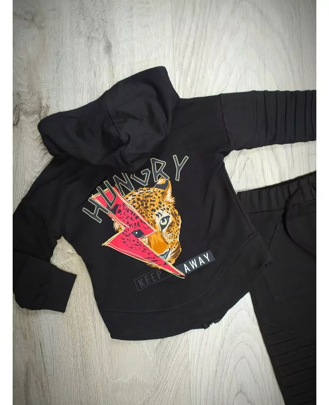 CHLAPČENSKÁ mikina DESPACITO bunda na zips č.92 až134 čierna