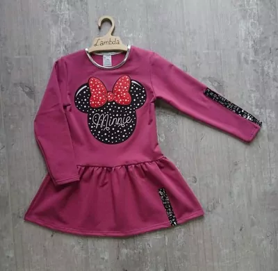 ŠATY S DLHÝM RUKÁVOM LAMDA, MINNIE, čierne č.104, 122