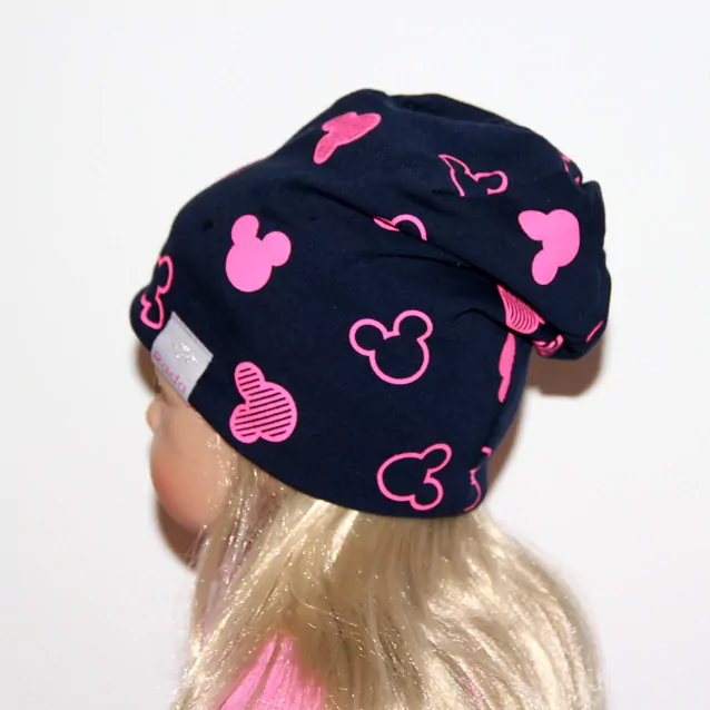 DVOJVRSTVOVÁ čiapka RADA nasúvacia Mickey NEW 2, mini LEO č.2,3,4,5