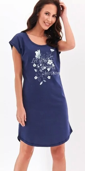 Nočná košeľa s krátkym rukávom, dámska, BAVLNA S,M,L,XL MAJKA