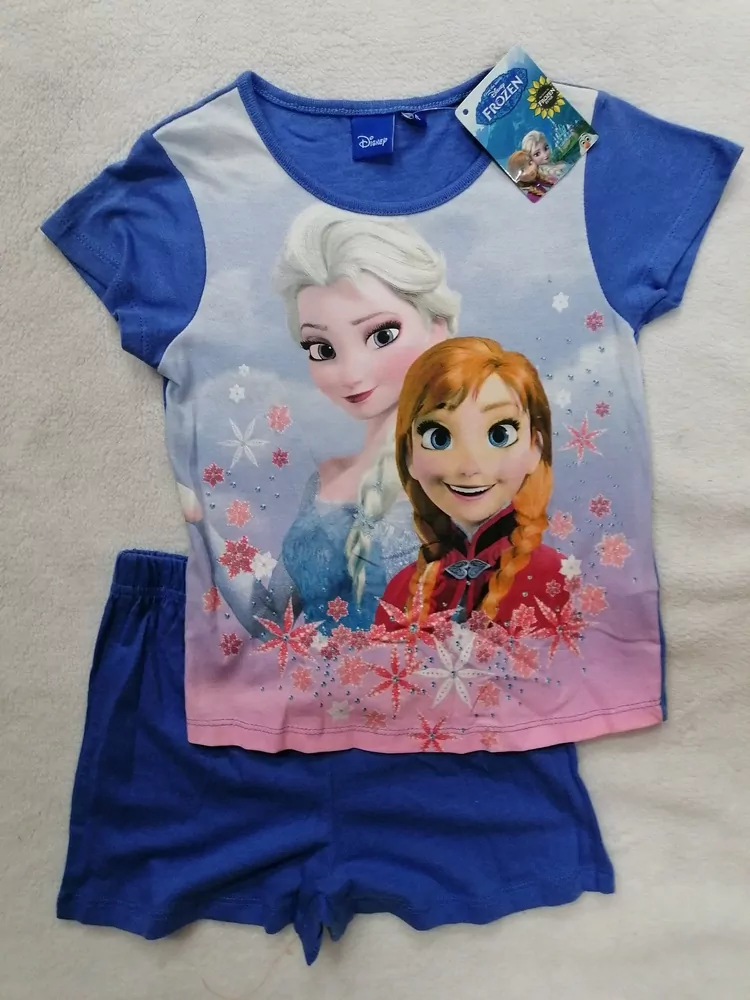 Letné dievčenské pyžamo ANNA A ELSA,DISNEY,č.98,104,-,-