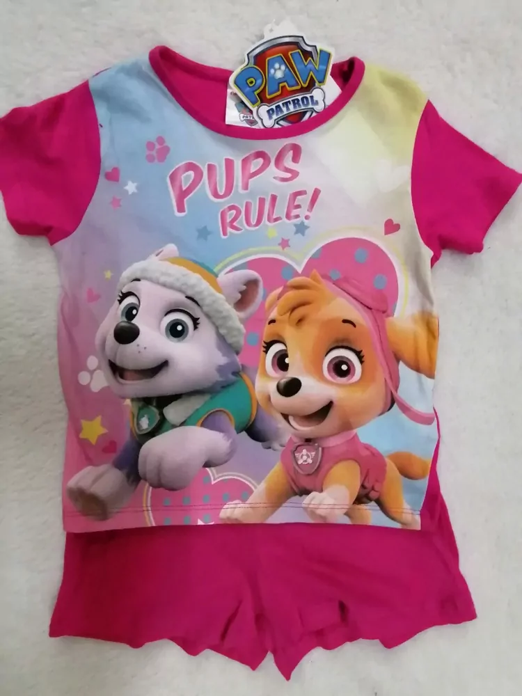 Letné pyžamo PAW PATROL, ružové č.98,-,-,-,-,-