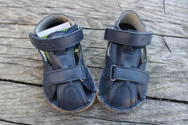 PROTETIKA ZERO NAVY PREZUVKY č.30, č.32 BAREFOOT PAPUČKY  / TOPÁNOČKY 
