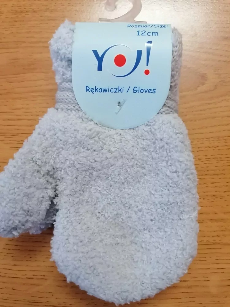 Rukavice pletené chlapčenské PALCOVÉ 1 až 3 roky POĽSKÉ jednofarebné