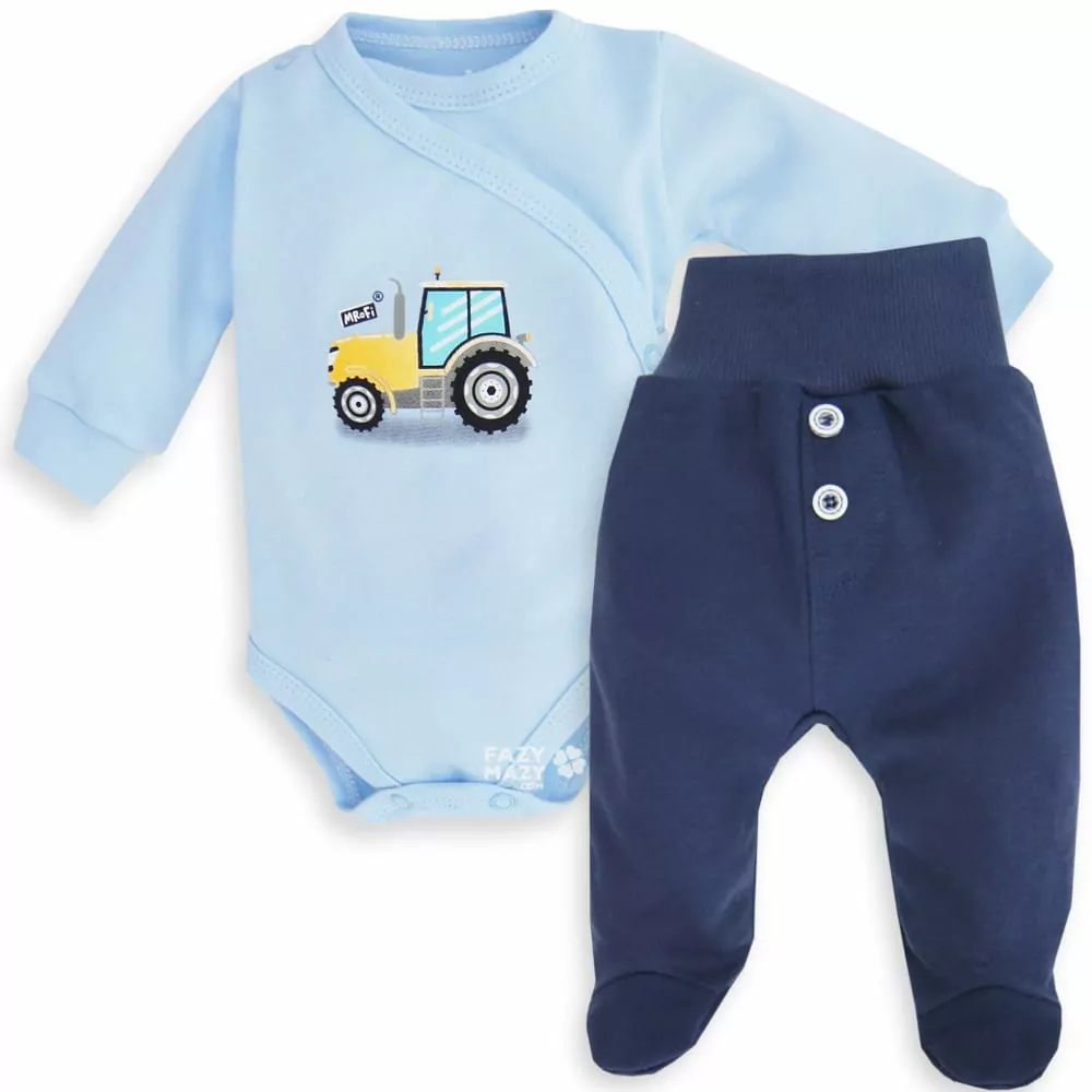 Oblečenie do pôrodnice TRAKTOR, kojenecké, č.56,62,68,74 MROFI