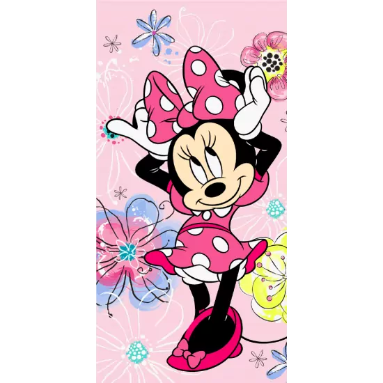 Osuška kvalitná Minnie hearts, bavlna