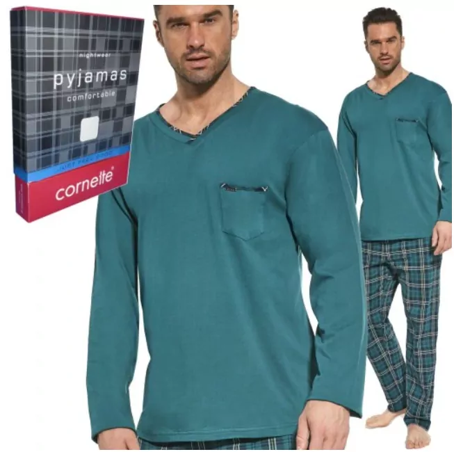 Pyžamo PÁNSKE, CORNETTE - GEORGE č. M,L,XL,XXL -elegantné, bez patentov