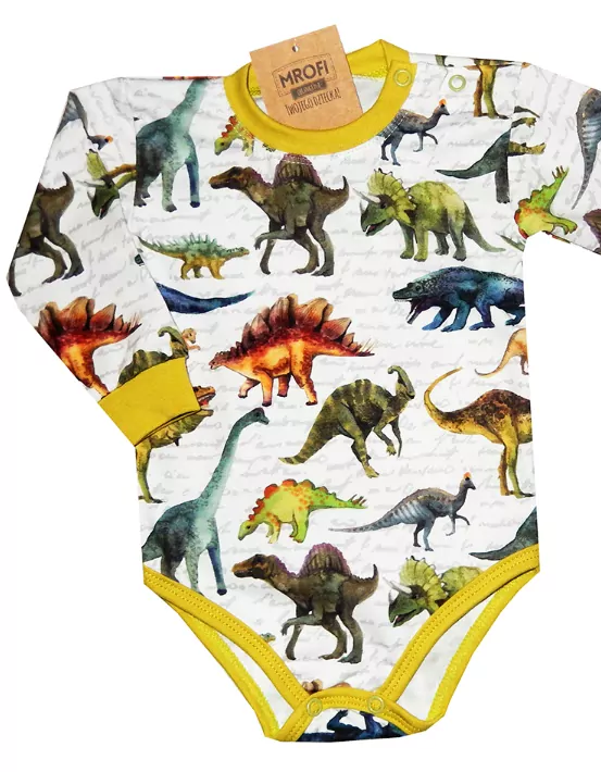 Body dlhý rukáv DINOSAURUS , MROFI, č.80,86