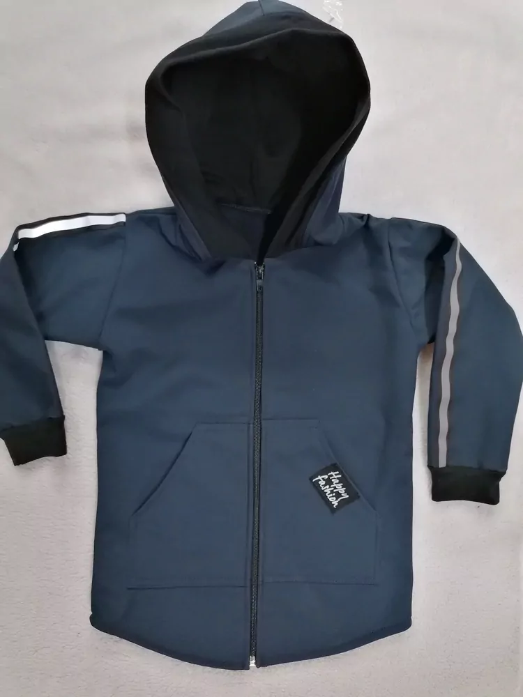Termo bunda HF slovenská- softshell MODRÁ TMAVÁ REFLEX, HAPPY FASHION