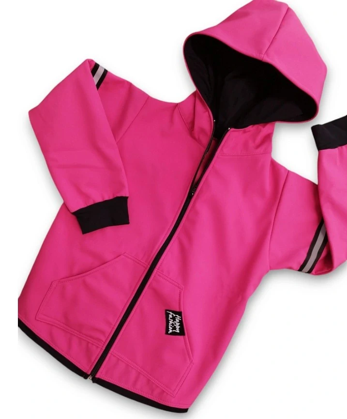 Termo bunda HF slovenská- softshell RUŽOVÁ REFLEX, HAPPY FASHION, č.80,86,92,98,104,110,116,122,128,134,140