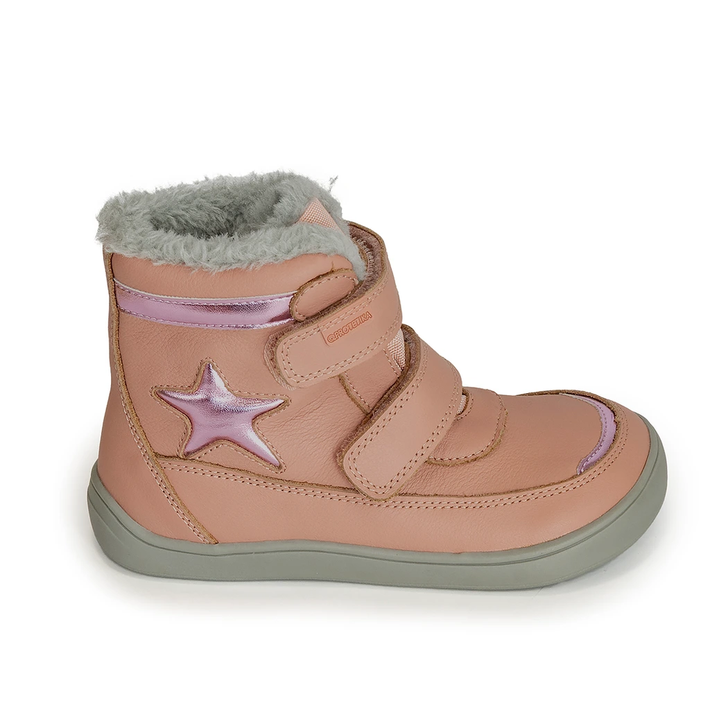 PROTETIKA LINET ROSA zimné dievčenské BAREFOOT čižmy č.23