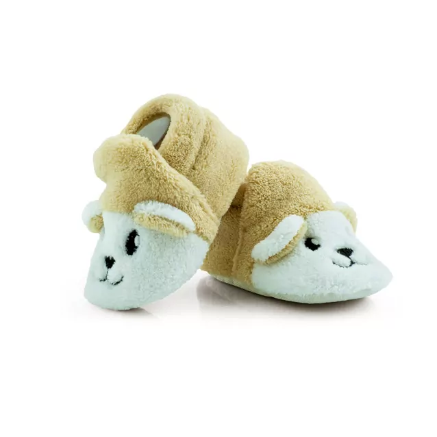 Teplé capačky papučky s ABS, kojenecké MEDVEDÍK PÁ 0-6m. , 6-12m