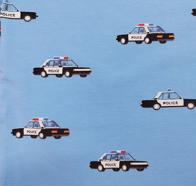 Tričko HAPPY -policajné- chlapčenské, slovenské č.92-116 modré