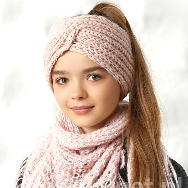 Čelenka na zimu- TURBAN TERMO, široká, podšitá, mix farieb