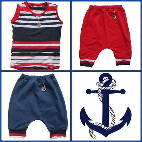 Pudláky s kotvičkou Slovenské - červené krátke