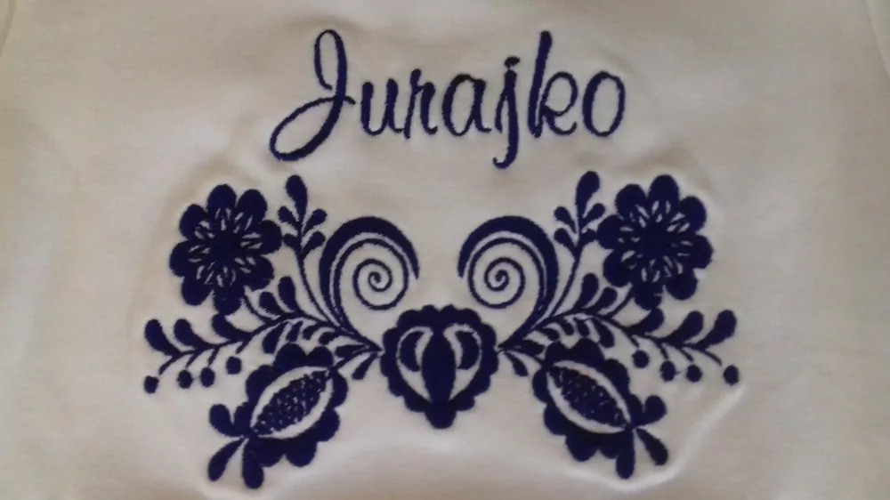 Tričko s menom , vyšívané, FOLKLÓR