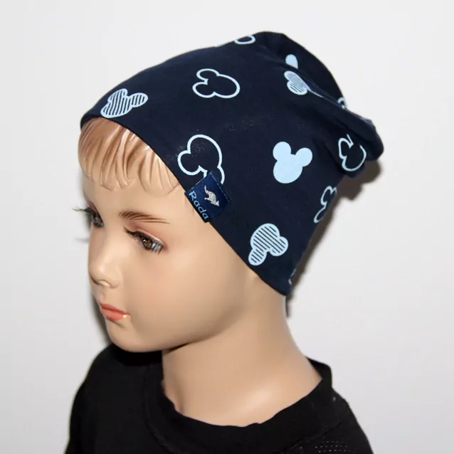 DVOJVRSTVOVÁ čiapka RADA nasúvacia Mickey NEW 2, mini LEO č.2,3,4,5