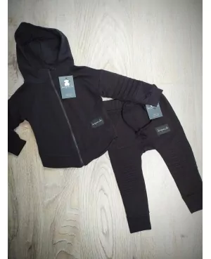 CHLAPČENSKÁ mikina DESPACITO bunda na zips č.92 až134 čierna