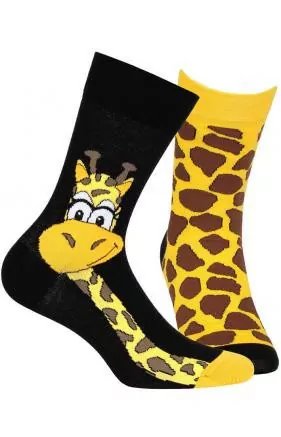Ponožky FANKY ŽIRAFA/ ŠKVRNY, pánske, dámske, zn.MORE