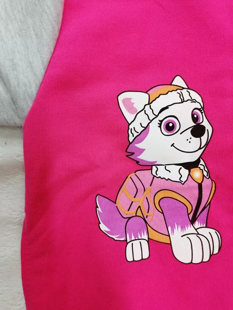 RUŽOVÁ MIKINA NA ZIPS SKAY/ EVEREST, TINKO, PAW PATROL, bavlnená ,slovenská č.98,104,110