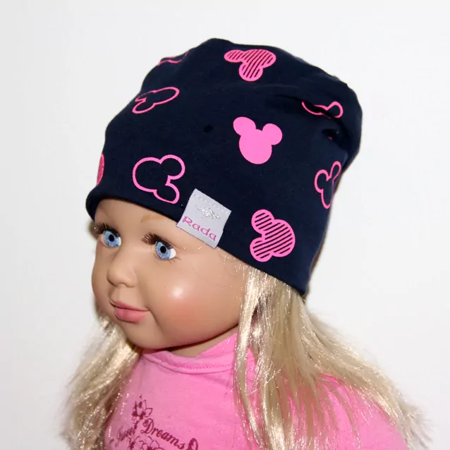 DVOJVRSTVOVÁ čiapka RADA nasúvacia Mickey NEW 2, mini LEO č.2,3,4,5
