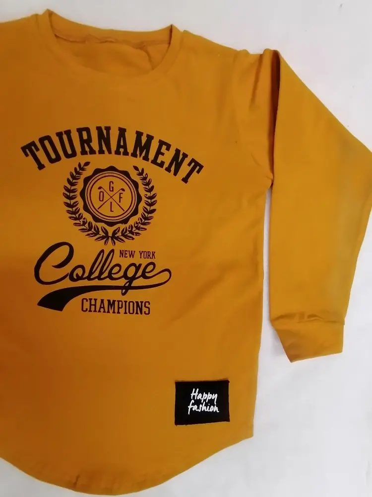 Tričko HF COLLEGE Slovenské HAPPY FASHION žlté