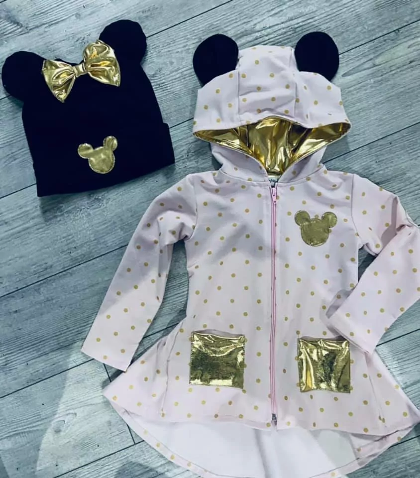  mikina MACKO kabátik FANTASTIC KIDS, bavlnený predĺžený RUŽOVÝ č.116/122