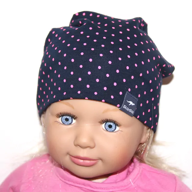 čiapka RADA, dvojvrstvová, BODKY 1 mini LEO, predĺžená č.2,3,4,5