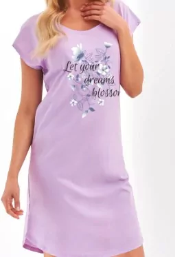 Nočná košeľa s krátkym rukávom, dámska,BAVLNA S,M,L,XL,XXL ANKA