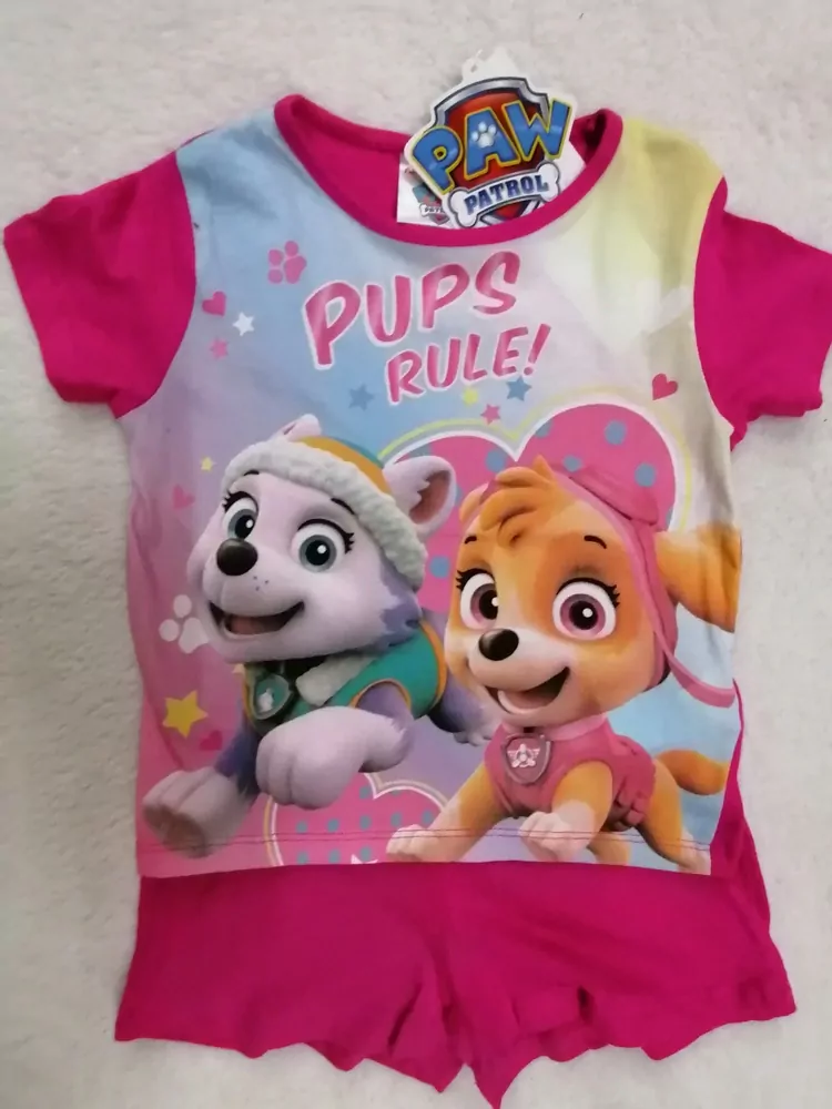 Letné pyžamo PAW PATROL, ružové č.98,-,-,-,-,-