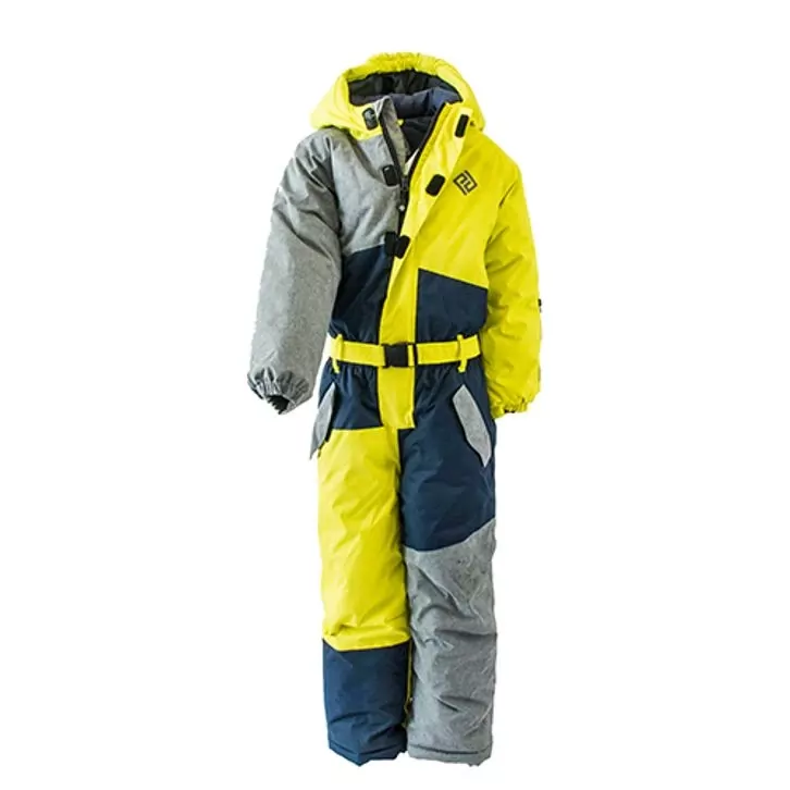 ZIMNÝ OVERAL PRE DETI- PIDILIDI, ŠEDÝ/ŽLTÝ, č.92,98