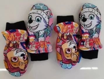 Rukavice palčiaky šuštiakové -PAW PATROL DIEVČENSKÉ 3-6rokov