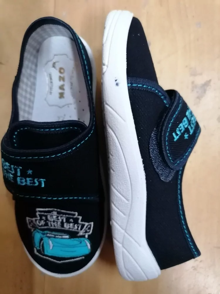 NAZO plátenky POSRCHE, suchý zips modré č.26,27,28,29,30,31,-,36
