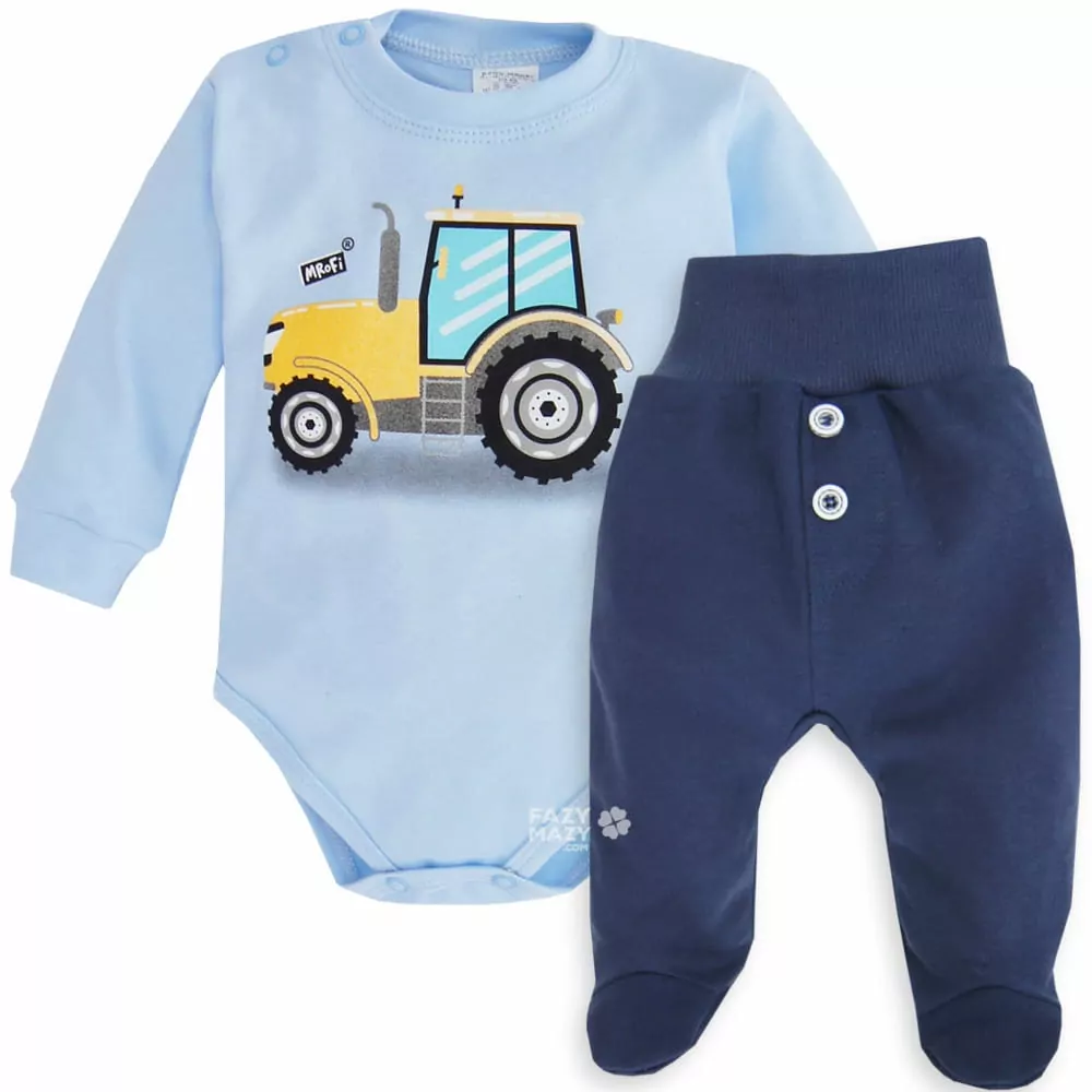 Oblečenie do pôrodnice TRAKTOR, kojenecké, č.56,62,68,74 MROFI