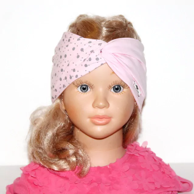 Čelenka EMILY,široká, turbanový strih,mix farieb BODKY