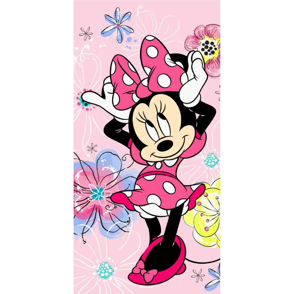 Osuška kvalitná Minnie hearts, bavlna