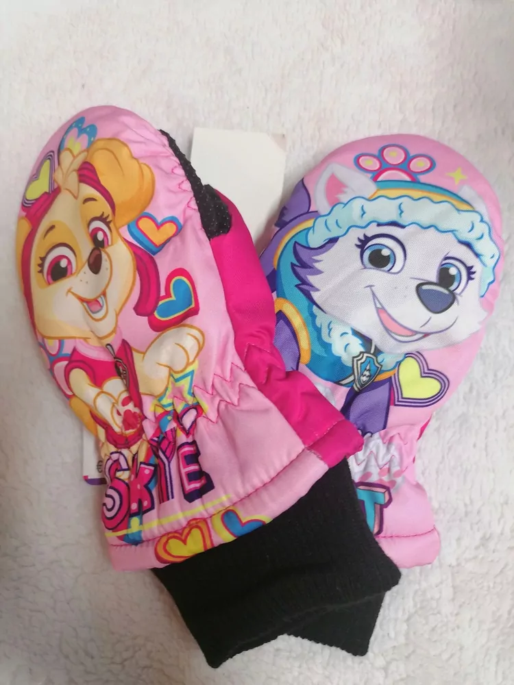 Rukavice palčiaky šuštiakové -PAW PATROL DIEVČENSKÉ 3-6rokov NOVÉ