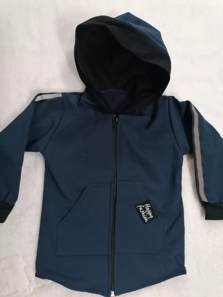 Termo bunda HF slovenská- softshell MODRÁ TMAVÁ REFLEX, HAPPY FASHION